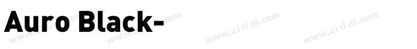 Auro Black字体转换